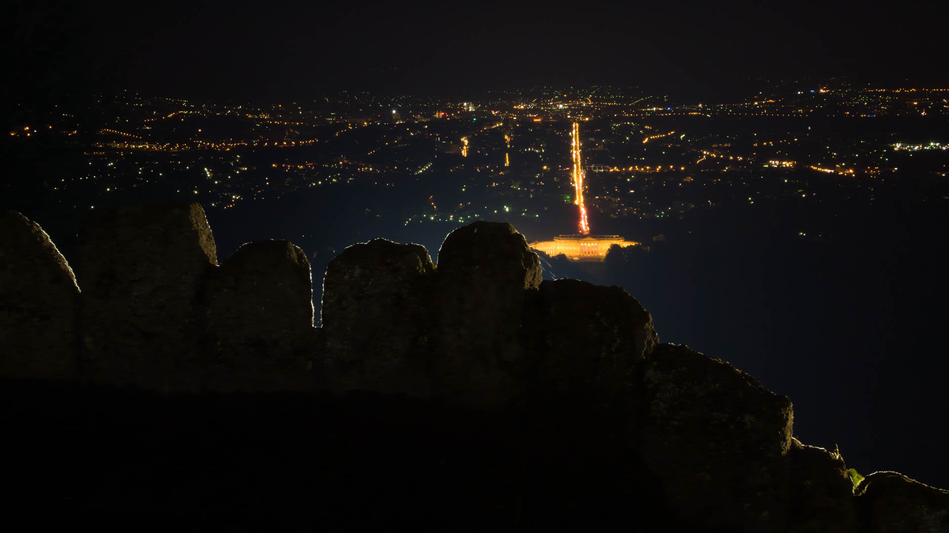 Kasseler Herkules bei Nachtg